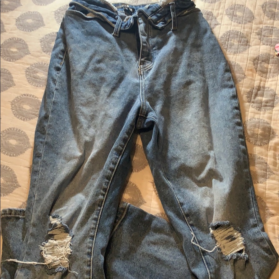 Reversed Button Jeans